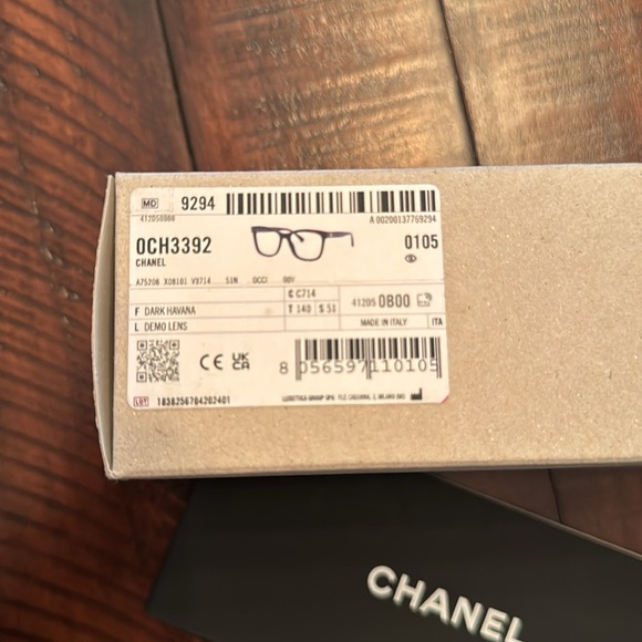 Chanel square frames 0ch3392 size 51mm NWT - Picture 10 of 13